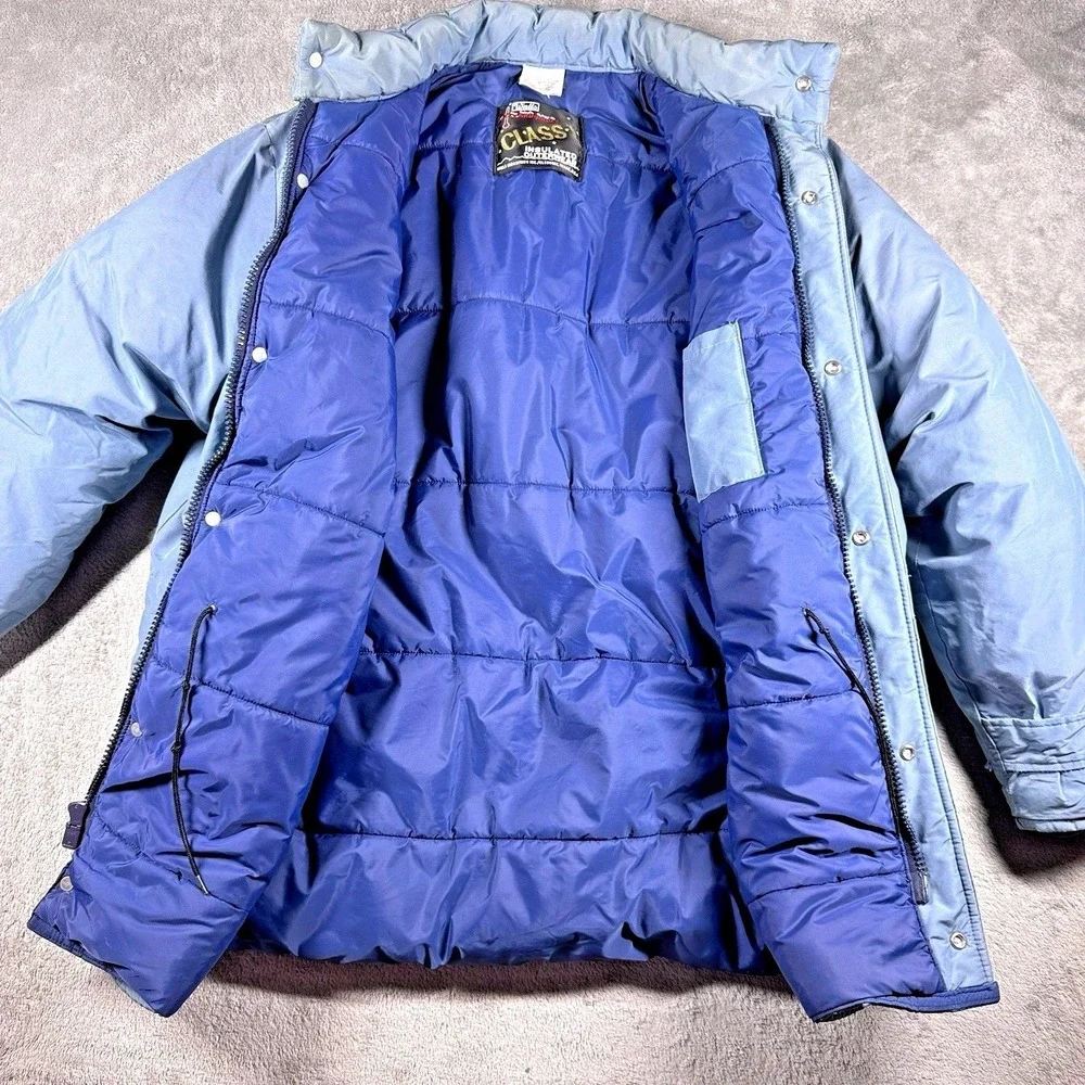 Vintage Walls Blizzard-Pruf Insulated Work Jacket Blue Mens Large USA‎